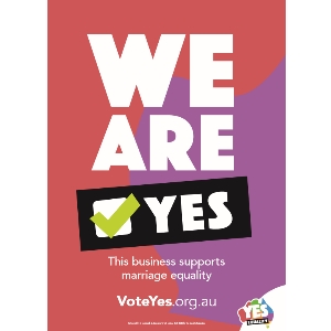 We support Australian marriage equality